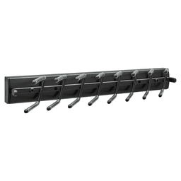 13-11/16" Sidelines Swivel Tie Rack, Matte Black Main - Image