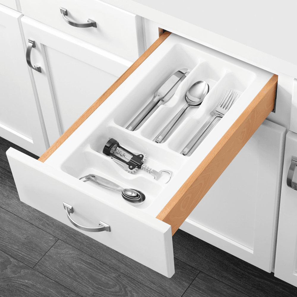 21-7/8" Cutlery Tray, White - Alt Image 1