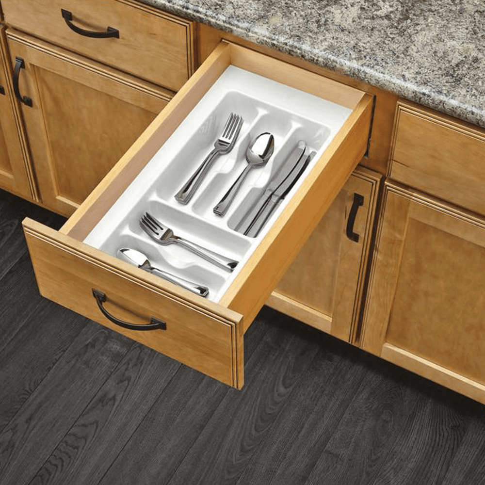 CT 17-1/2" Cutlery Tray, White - Alt Image 2