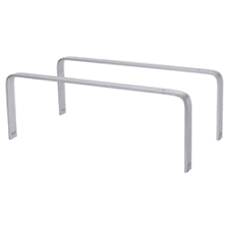 18" Top Mount Bracket Set for CB Series Basket, Anodized Aluminum Finish - Rev-A-Shelf