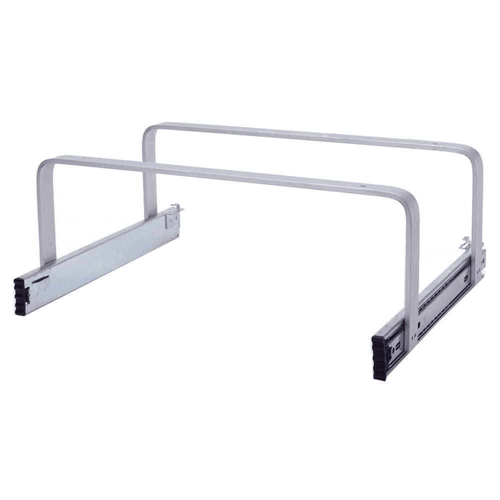 Rev-A-Shelf CB Series Closet Basket Top Mount Bracket Set in Anodized Aluminum Finish