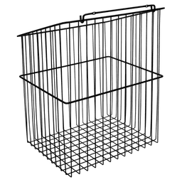 19-1/2" x 13-1/2" x 21" Wide Tilt-Out Wire Hamper, Matte Black Alt 1 - Image