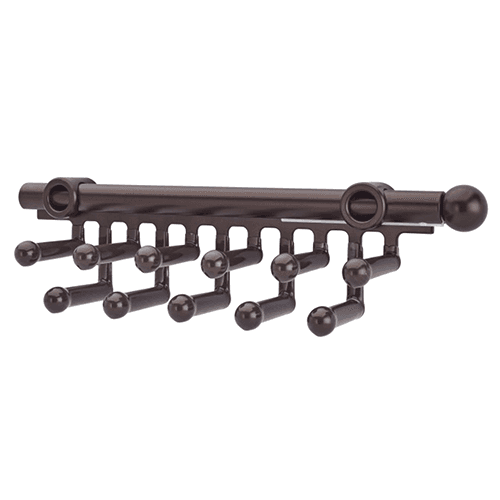11-7/8" - 18-1/2" Tie/Scarf Organizer in Oil-Rubbed Bronze Finish