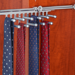 Rev-A-Shelf Tie/Scarf Organizer, Satin Nickel Finish, Pull-Out Design