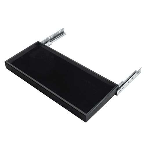 Drawer Front Mountable Jewelry Organizer with Soft-Close Undermount Slides and Sturdy Wood Construction