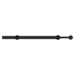 Pull-Out Designer Sliding Valet Rod, Matte Black Finish Main - Image