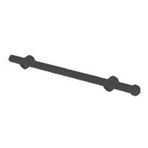 13-7/8" - 21-7/8" Sliding Valet Rod, Matte Black Alt 1 - Image