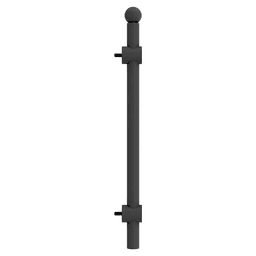 13-7/8" - 21-7/8" Sliding Valet Rod, Matte Black Alt 4 - Image