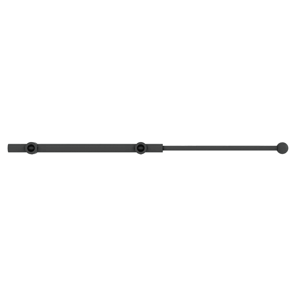 13-7/8" - 21-7/8" Sliding Valet Rod, Matte Black Alt 7 - Image