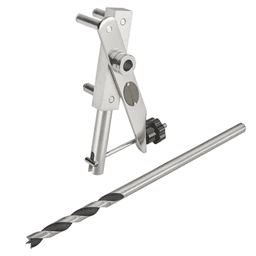 Effortlessly Install Rev-A-Shelf 7" Insert Valet Rod with Drill Guide - Includes 1/2" Drill Bit