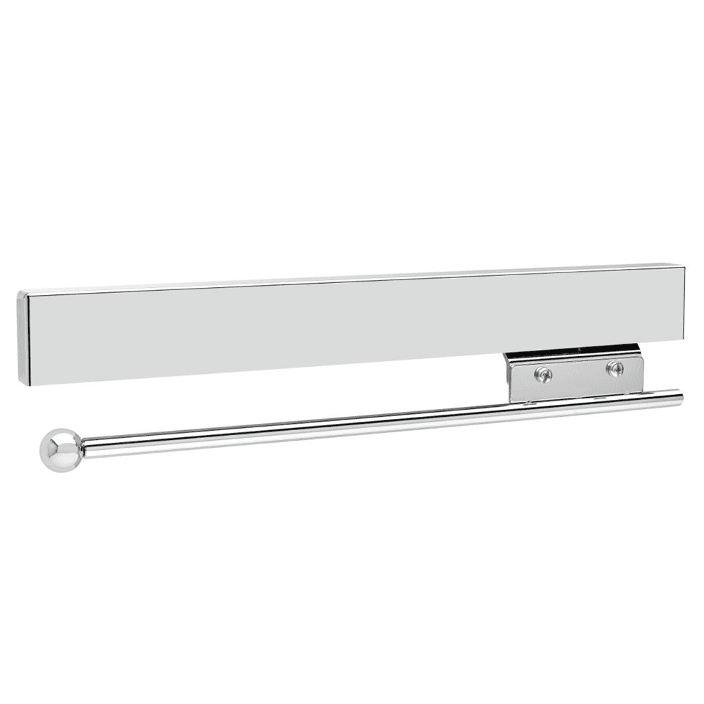 Convenient closet valet rod with full-extension, ball-bearing steel slide