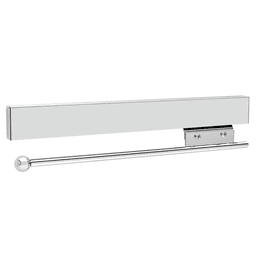 Convenient closet valet rod with full-extension, ball-bearing steel slide