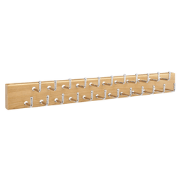20" Pull-Out Belt Rack in Natural Finish for Organizing Belts and Scarves