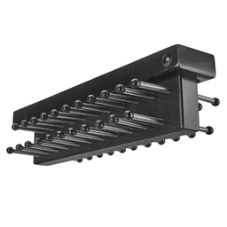 14" Slide-Out Maple Tie Butler, Black Finish - Image 1 - Rev-A-Shelf