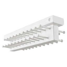 Rev-A-Shelf 14" Slide-Out Maple Tie Butler in White Finish Image 2