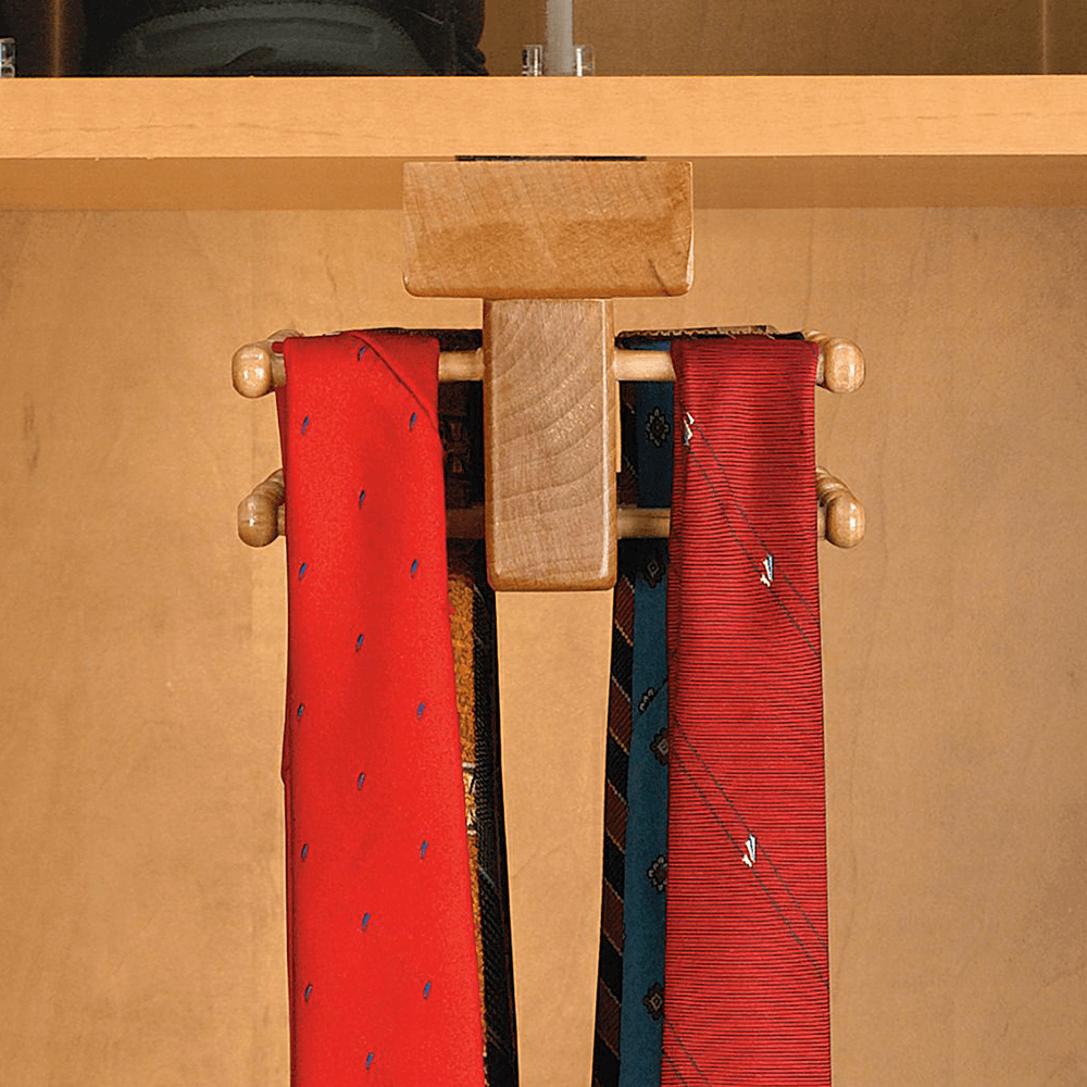 Solid Wood Tie Butler by Rev-A-Shelf in Multiple Finishes and Sizes