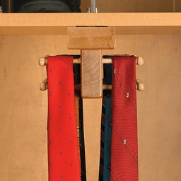 Solid Wood Tie Butler by Rev-A-Shelf in Multiple Finishes and Sizes