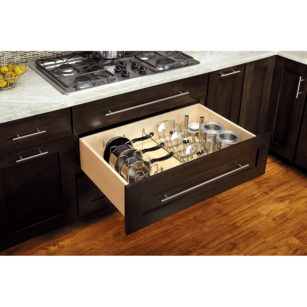 8" Drawer Peg System, Polished Chrome Alt 1 - Image