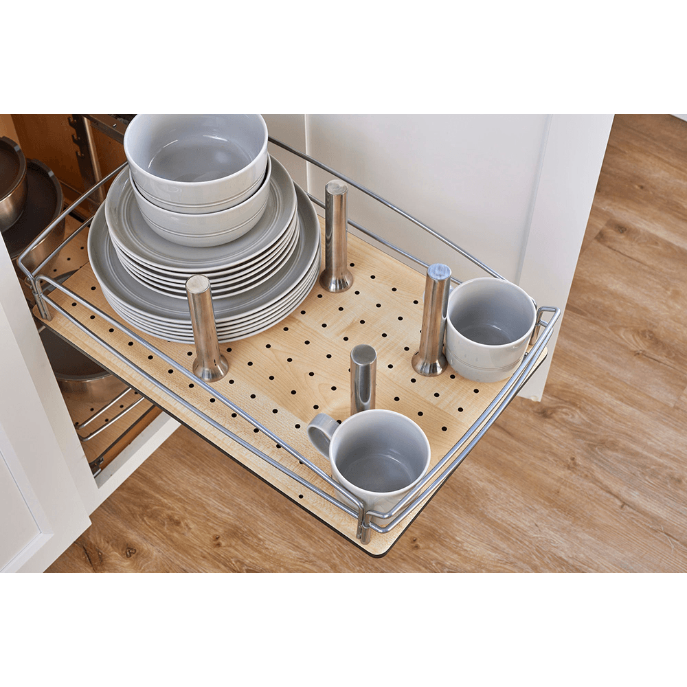 8" Drawer Peg System, Polished Chrome Alt 2 - Image