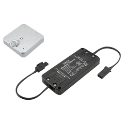 12/24VDC 60W/96W EquiLine FREEDiM Series Receiver/Wireless Touch Dimmer with Motion, Nickel Main - Image