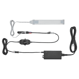 12VDC 4W Eurolinx 2.0 Cool White LED Linear Light, 7-3/4", Silver, 5000K Alt 1 - Image