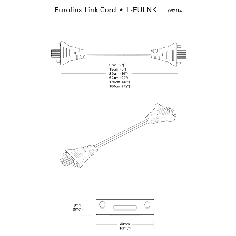 Eurolinx 2.0 Link Cord, 24", White Alt 3 - Image