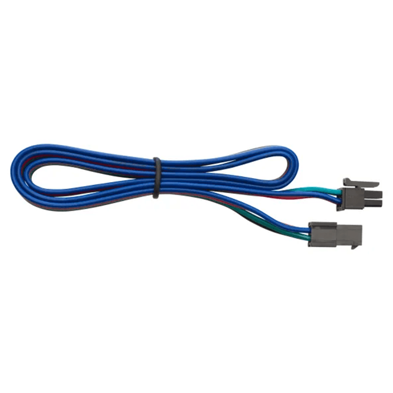 12/24VDC FlexTape RGB Starter Extension Cord, 24", Black Main - Image