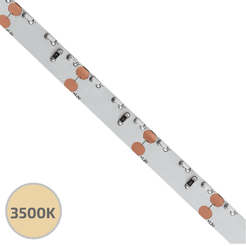 12V 41W Edge Emitting Warm to Neutral FlexTape LED Strip Light, 16.4' Roll, 3500K, White Main - Image