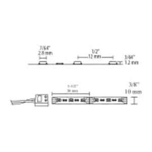 12V 51W Ultra Cool White Output FlexTape LED Strip Light, 10' Roll, 4800K, White Alt 4 - Image