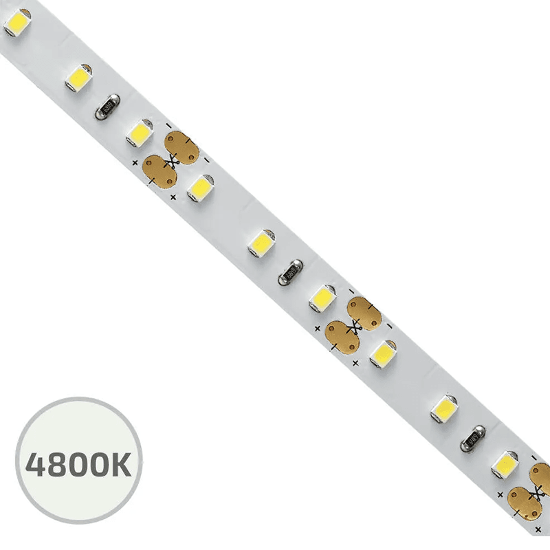 12V 51W Ultra Cool White Output FlexTape LED Strip Light, 10' Roll, 4800K, White Main - Image