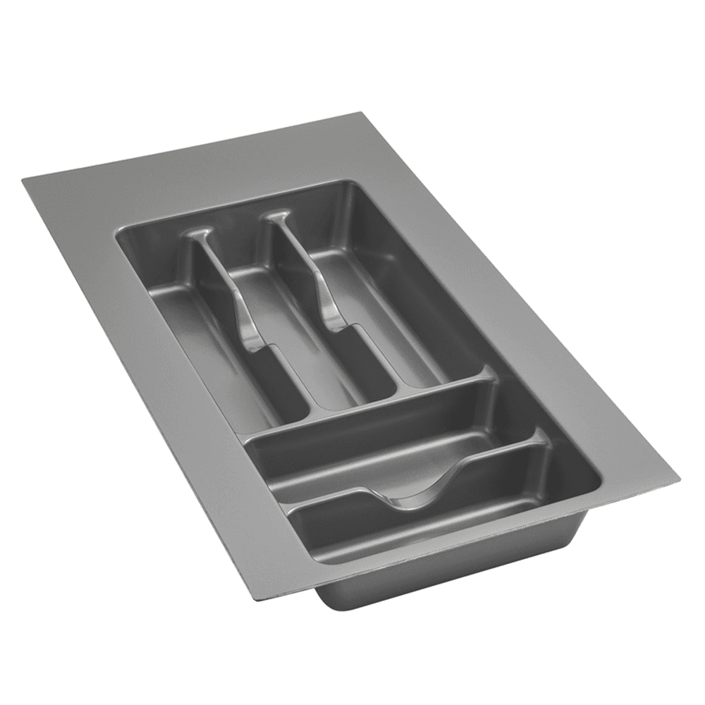 11-1/2" Cutlery Tray, Glossy Silver - Main Image