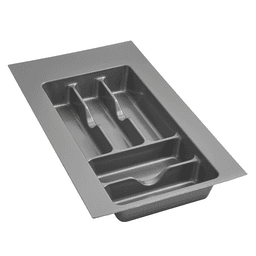 11-1/2" Cutlery Tray, Glossy Silver - Main Image
