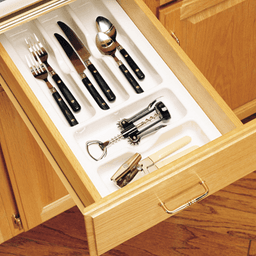 21-7/8" Cutlery Tray, Glossy White - Alt Image 2
