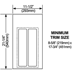 21-7/8" Utility Tray, Glossy White - Alt Image 2
