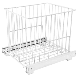 Easily Removable 14-3/4" Wide Roll-Out Wire Hamper