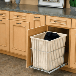Rev-A-Shelf Replacement Canvas Hamper Bag in Chrome Finish
