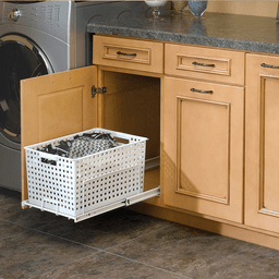 Universal hamper/utility basket for kitchen, bathroom, closet or garage organization