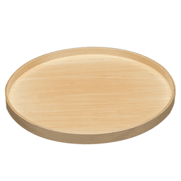 32" Full-Circle 1 Tray Wood Lazy Susan with Steel Swivel Bearing - Main Image