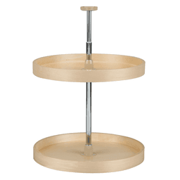 4BW 20" Full-Circle 2 Tray Wood Lazy Susan - Main Image