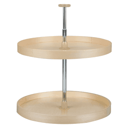 4BW 24" Full-Circle 2 Tray Wood Lazy Susan - Main Image