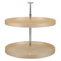 4BW 28" Full-Circle 2 Tray Wood Lazy Susan - Main Image