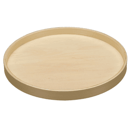 LD-4BW 32" Full-Circle 1 Tray Lazy Susan with Steel Swivel Bearing, Natural Maple, Bulk (8/Box) - Main Image