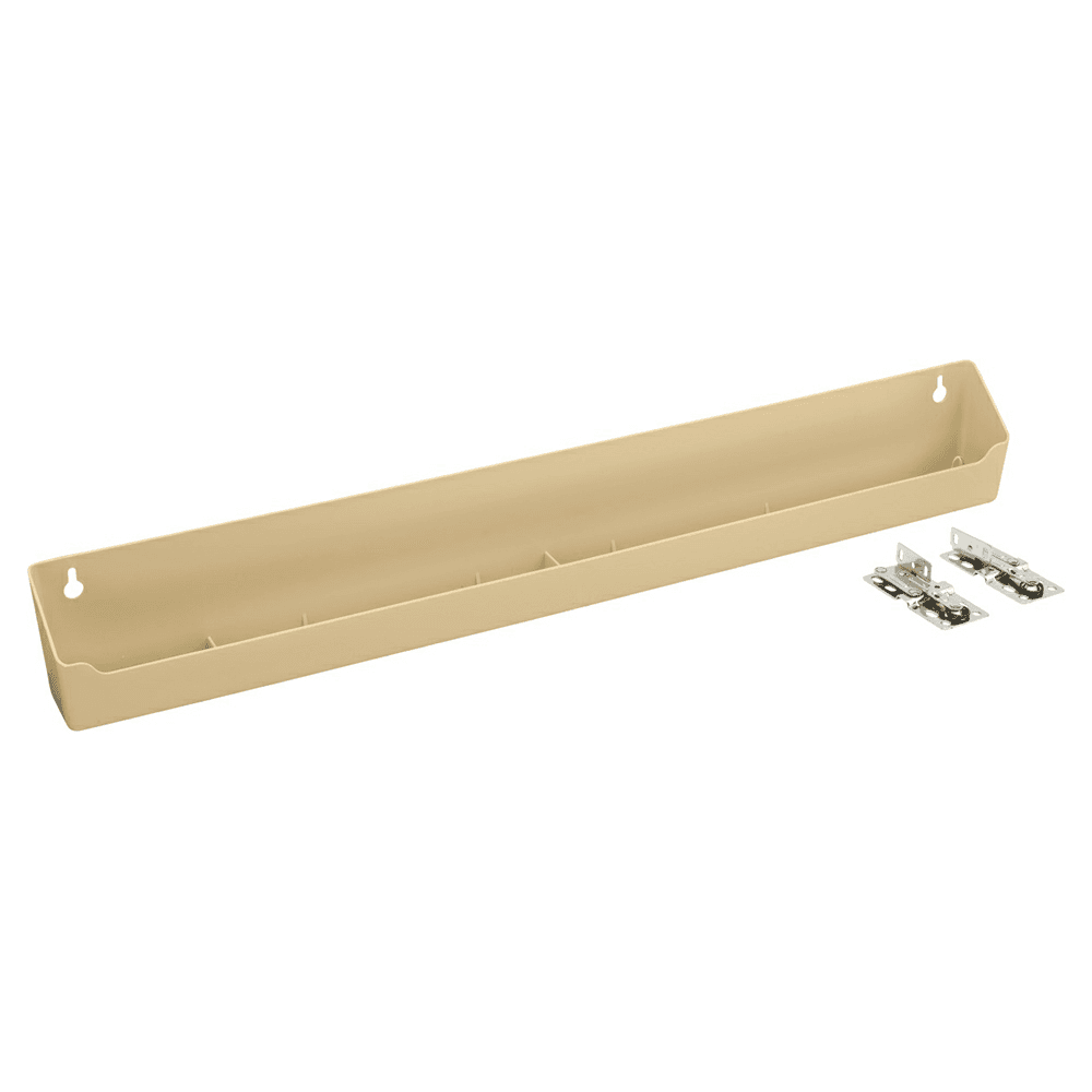 24" Deluxe Almond Sink Front Tip-Out Tray with 1-Pair Hinge - Main Image