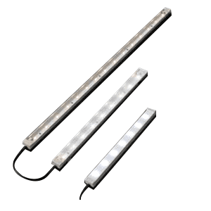 Tresco Lighting's SimpLED 3W Warm White Strip Light, 8 Inches, Nickel Finish