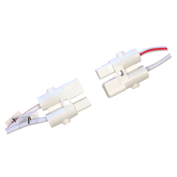 12V DIY Barrel Connectors White - Tresco Lighting - Bag of 10