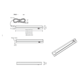 120V 14W T5 Trescent Warm White LED Linear Light, 35-1/2", Black, 3000K Alt 11 - Image