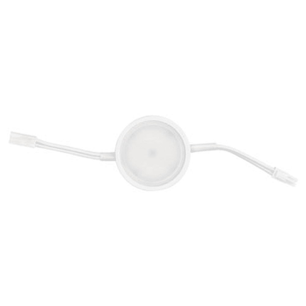 Tresco Lighting Pockit 120M LED 4W Cool White Puck Light in White - Front View