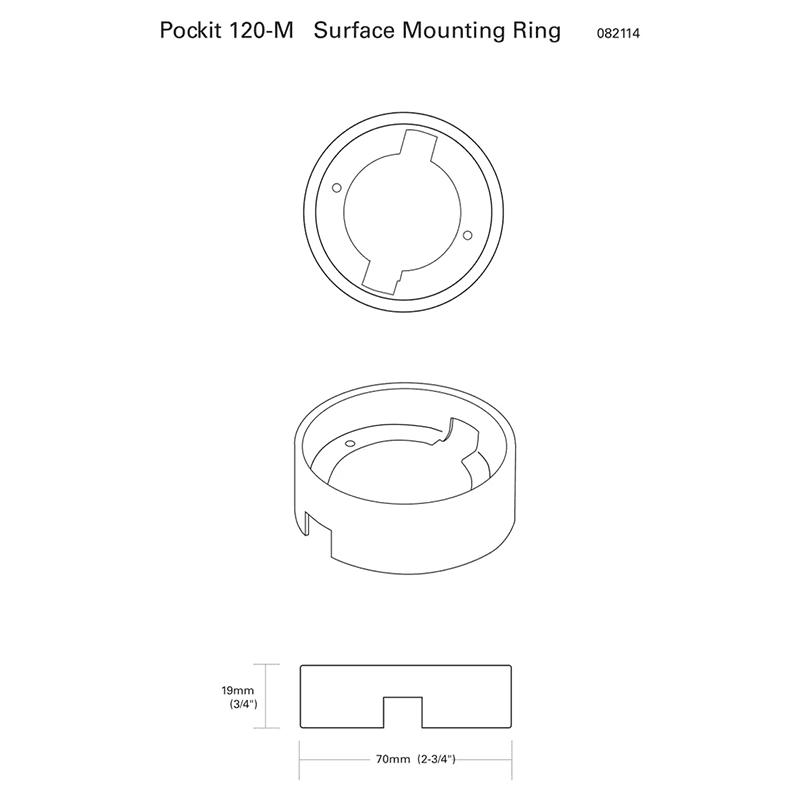 120V 4W Pockit 120-M Non-Linkable LED Puck Light, 2-3/4", Nickel, 5000K Alt 1 - Image
