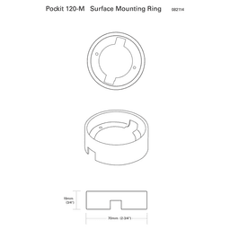 120V 4W Pockit 120-M Non-Linkable LED Puck Light, 2-3/4", Nickel, 5000K Alt 1 - Image