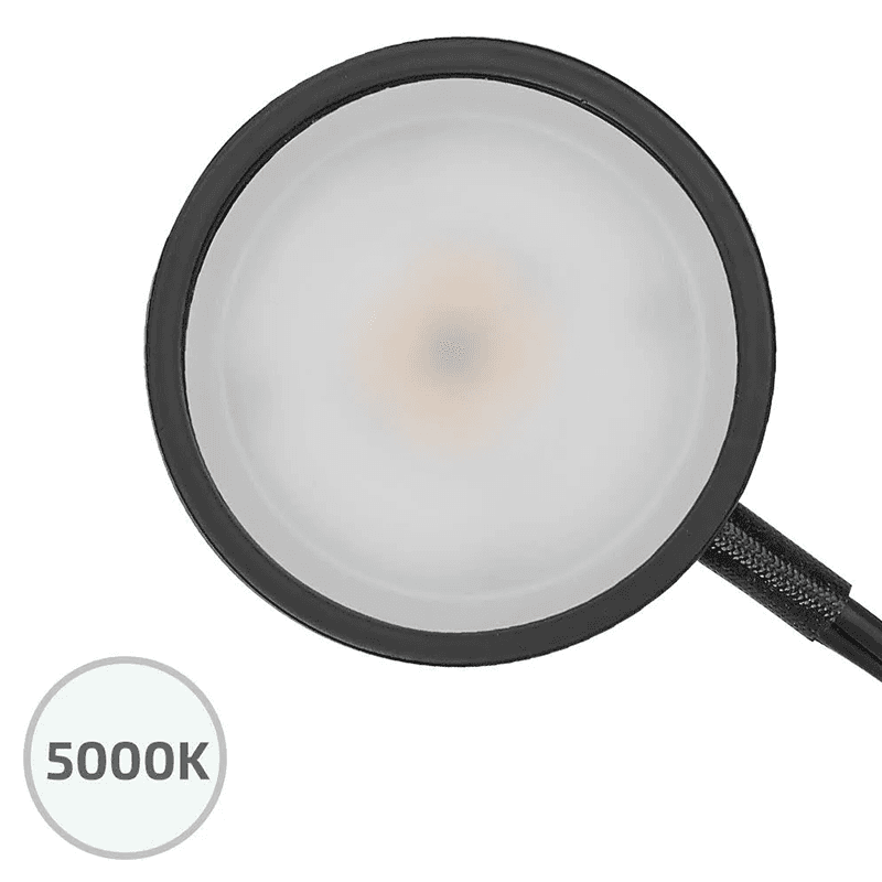 120V 4W Pockit 120-M Non-Linkable LED Puck Light, 2-3/4", Black, 5000K Main - Image